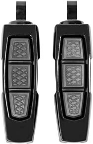 Kuryakyn Kuryakyn Enygma Pegs With Adapter- Gloss Black - 10030-2