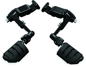 Kuryakyn Kuryakyn Ergo III Adjustable Mount With Trident Dually ISO Pegs Gloss Black - 3990