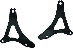 Kuryakyn Kuryakyn Fixed Mounts Multi-Purpose Driver &amp; Passenger Backrest 14 and Up Touring Models Black - 7087