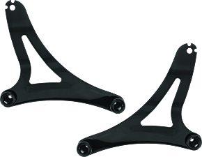 Kuryakyn Kuryakyn Fixed Mounts Multi-Purpose Driver & Passenger Backrest 14-22 Indian Models Black - 7092