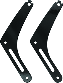 Kuryakyn Kuryakyn Fixed Mounts Multi-Purpose Driver & Passenger Backrest 18-Up Softail Black - 7086