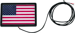 Kuryakyn Kuryakyn Freedom Flag LED 4in X 6in Black - 2892
