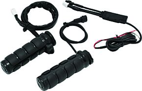 Kuryakyn Kuryakyn Heated ISO Grips Dual Cable Gloss Black - 6473