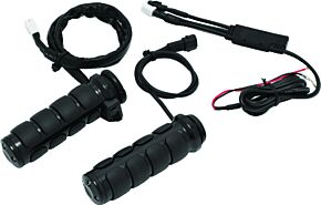 Kuryakyn Kuryakyn Heated ISO Grips Throttle-By-Wire Gloss Black - 6472