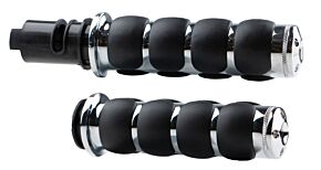 Kuryakyn Kuryakyn ISO Grips Throttle-By-Wire Chrome - 10137-1
