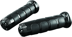 Kuryakyn Kuryakyn ISO-Grips With OEM Heated Grip 06-20 Honda GL1800 Black - 6383
