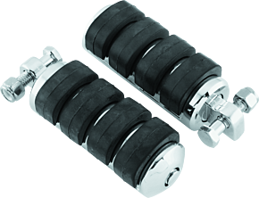 Kuryakyn Kuryakyn ISO Peg Large With Male Adapter Chrome (Pair) - 8002