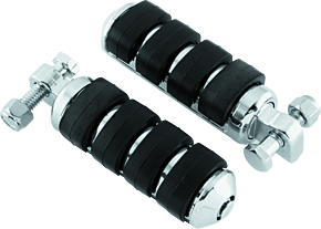 Kuryakyn Kuryakyn ISO Peg Small With Male Adapter Chrome (Pair) - 8000