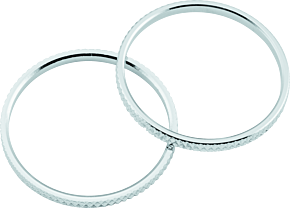 Kuryakyn Kuryakyn Knurled Accent Rings Chrome (Pair) - 6220