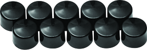 Kuryakyn Kuryakyn Kool Kaps Gloss Black 1/4inch Allen Head - 2457