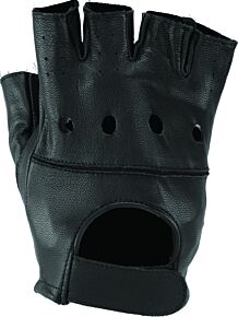 Kuryakyn Kuryakyn Leather By River Road Diamond Shorty Gloves Black Womens - Medium - 094497