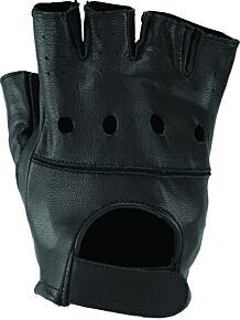 Kuryakyn Kuryakyn Leather By River Road Hollister Shorty Gloves Black - Small - 094454