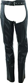 Kuryakyn Kuryakyn Leather By River Road Plains Leather Chaps Black Womens - 2XL - 094429