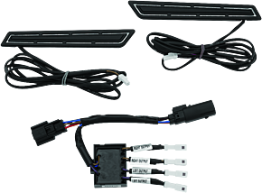 Kuryakyn Kuryakyn LED Saddlebag Hinge Accents Black - 5477
