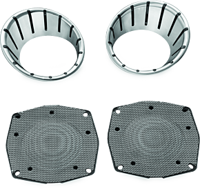 Kuryakyn Kuryakyn LED Speaker Bezels 96-13 Touring Models Chrome - 7287