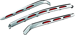 Kuryakyn Kuryakyn L.E.D. Trunk Molding For 01-10 GL1800 Chrome Red Lens - 3201