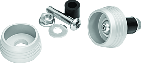 Kuryakyn Kuryakyn Lodestar Axle Sliders Silver - 3807