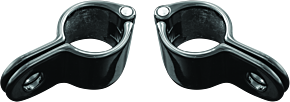 Kuryakyn Kuryakyn Magnum Quick Clamp 1inch Gloss Black (Pair) - 7481