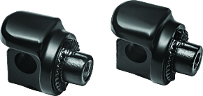 Kuryakyn Kuryakyn Non-Pivot Splined Peg Adapter Harley-Davidson Models Black - 8895