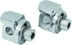 Kuryakyn Kuryakyn Non-Pivot Splined Peg Adapter Harley-Davidson Models Chrome - 8894