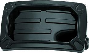 Kuryakyn Kuryakyn Nova Curved Horizontal Mount Side License Plate Holder Gloss Black - 3193