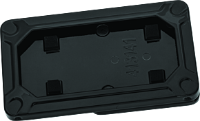 Kuryakyn Kuryakyn Nova Side Mount License Plate Frame Gloss Black - 3142