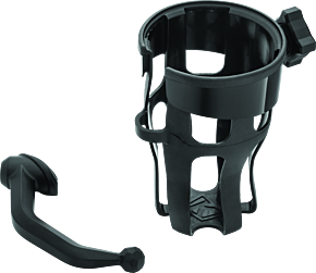 Kuryakyn Kuryakyn Reflex Drink Holder Honda Goldwing DCT Handlebar Left Side Mount Black - 6495