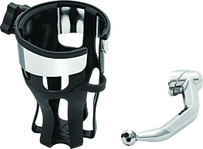 Kuryakyn Kuryakyn Reflex Drink Holder Honda Goldwing DCT Handlebar Left Side Mount Chrome - 6494