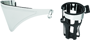 Kuryakyn Kuryakyn Reflex Drink Holder Right Side HD Touring Passenger Mount 14 and Up Chrome - 6486