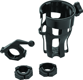 Kuryakyn Kuryakyn Reflex Drink Holder With Bar Mount Universal Black - 6483
