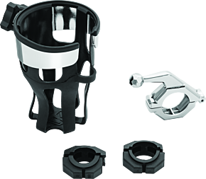 Kuryakyn Kuryakyn Reflex Drink Holder With Bar Mount Universal Chrome - 6482