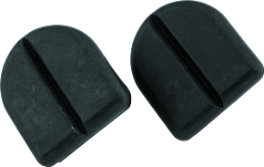 Kuryakyn Kuryakyn Replacement Rubber For Stirrup Heel Rest Black (Pair) - 8080