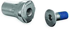 Kuryakyn Kuryakyn Replacement Tapered Peg Mount With Screw Chrome - 4376