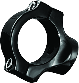 Kuryakyn Kuryakyn Side Mount License Plate Holder Clamp 18-Up Softails Gloss Black - 3121