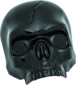 Kuryakyn Kuryakyn Skull Horn Cover Black - 5731
