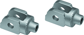 Kuryakyn Kuryakyn Splined Peg Adapter BMW Silver - 8902