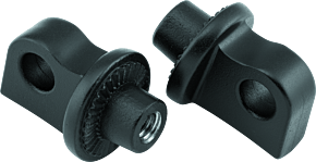 Kuryakyn Kuryakyn Splined Peg Adaptors Satin Black - 8898