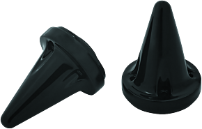 Kuryakyn Kuryakyn Stiletto End Caps Grips Black - 6359