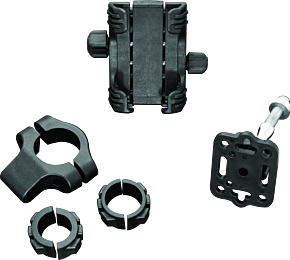 Kuryakyn Kuryakyn Tech-Connect Bar Mount for 7/8 to 1-1/4 inch Bars 1-5/8 to 3-5/8 inches Wide - 1699