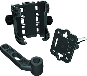 Kuryakyn Kuryakyn Tech Connect Perch Mount Black Standard - 1698