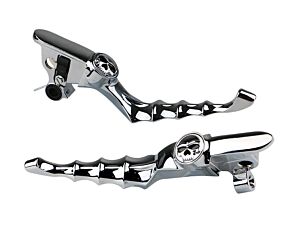 Kuryakyn Kuryakyn Zombie Levers 21-23 and select 24-25 Touring Chrome - 10186-1