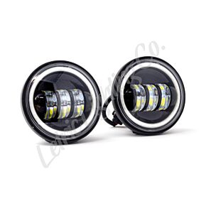 Letric Lighting Letric Lighting 4.5in Black Full-Halo Indian - LLC-ILPL-BH