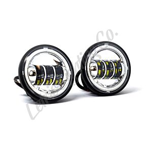 Letric Lighting Letric Lighting 4.5in Chrome Full-Halo Indian - LLC-ILPL-CH