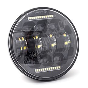 Letric Lighting Letric Lighting 5.75? LED Black Diez 10-LED Headlight Dual Horizontal DRL - LLC-LHC-5D