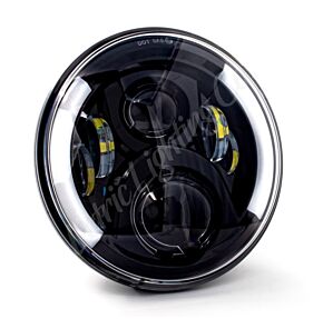 Letric Lighting Letric Lighting 7in Intgrd W/Swtchbk T/S Blk - LLC-DHL-7TS