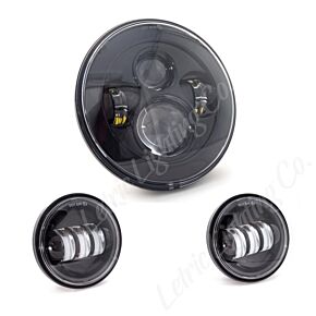 Letric Lighting Letric Lighting 7in Led Hdlght W/Pass Lmps Blk - LLC-ILHK-7B