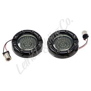 Letric Lighting Letric Lighting 86-18 Electra Glide Premium Halo Red Center LED Turn Signal (1156) - LLC-FLHB-6R