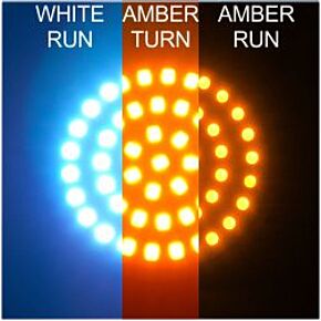 Letric Lighting Letric Lighting Cvo Dlx Switchback Wht/Amb/Run - LLC-DJSWAA