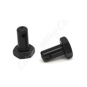 Letric Lighting Letric Lighting Front Mirror Stem Mount for 45-Caliber MINI LEDs - Black Phosphate - LLC-45C-FMB
