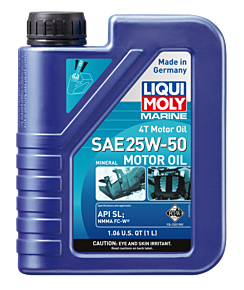 Liqui Moly LIQUI MOLY 1L Marine 4T Motor Oil SAE 25W50 - 22508